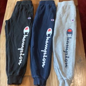3 pairs Boys M Champion Joggers